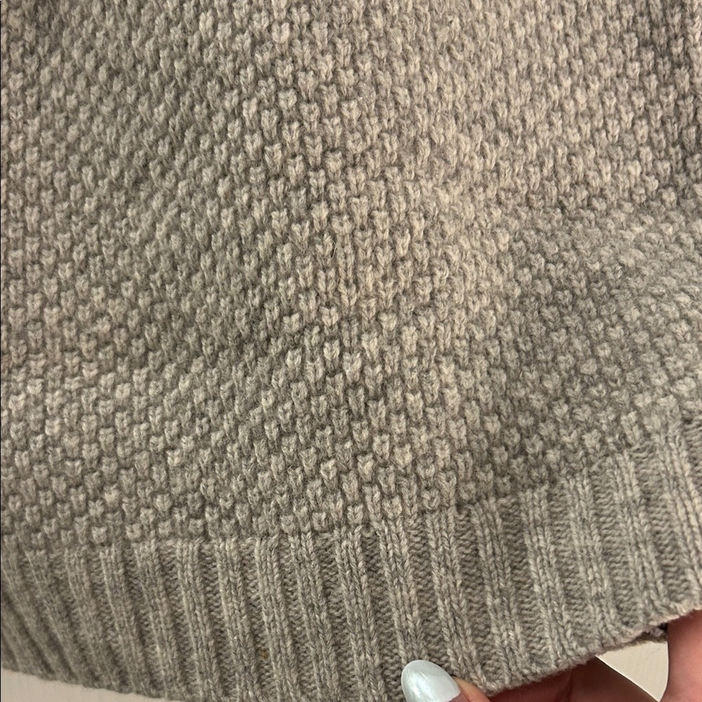 Adjustable Gray Turtleneck Sweater - image 2